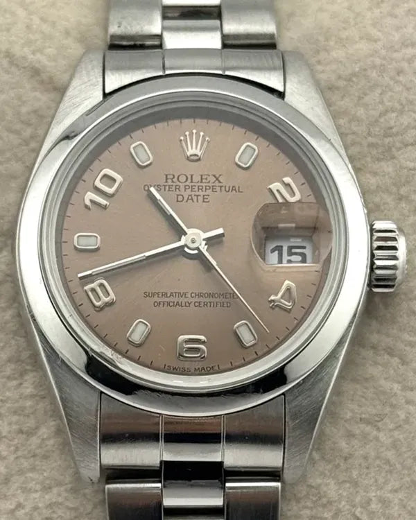 Rolex Oyster Perpetual Lady Date 26MM Salmon Dial Oyster Bracelet (79160)