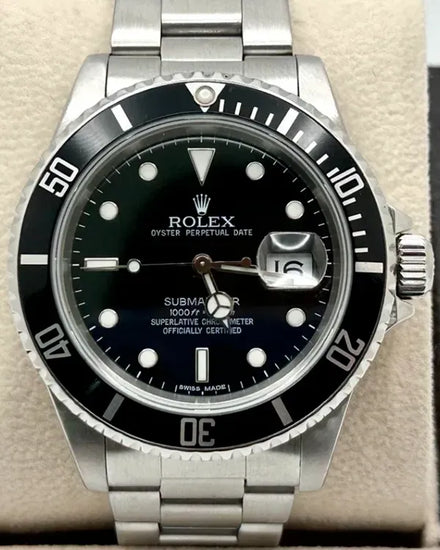 Rolex Submariner Date 40MM Black Dial Oyster Bracelet (16610)