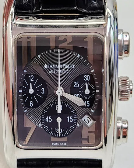 Audemars Piguet Carnegie "Edward Piguet" 49MM Grey Dial Leather Strap (25987BC.OO.D002CR.02)