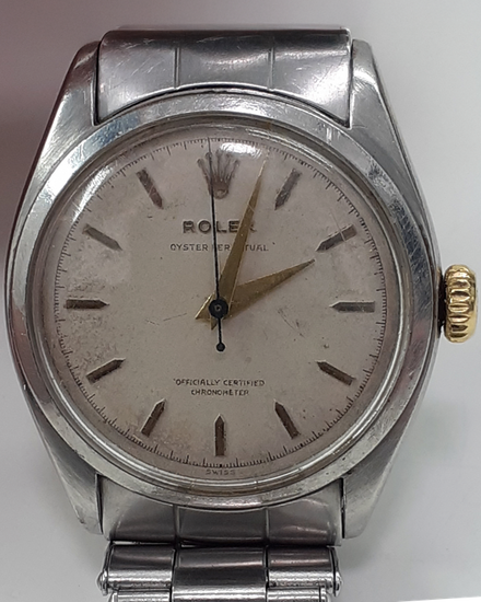 Rolex Oyster Perpetual 34MM Silver Dial Oyster Bracelet (6084)