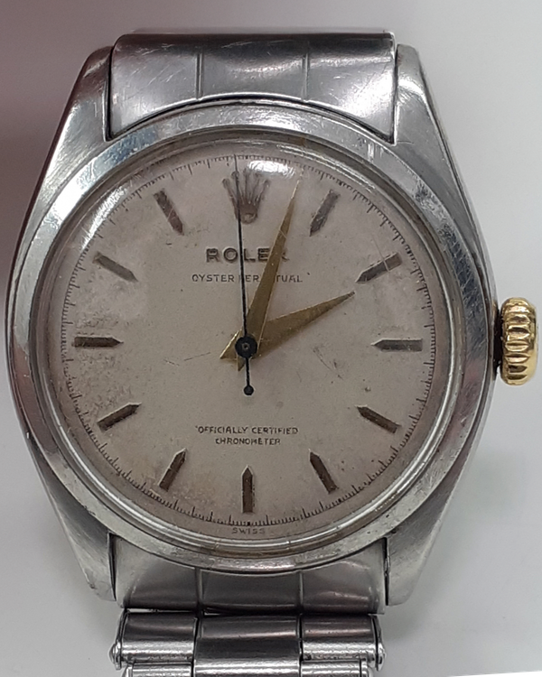 Rolex Oyster Perpetual 34MM Silver Dial Oyster Bracelet (6084)