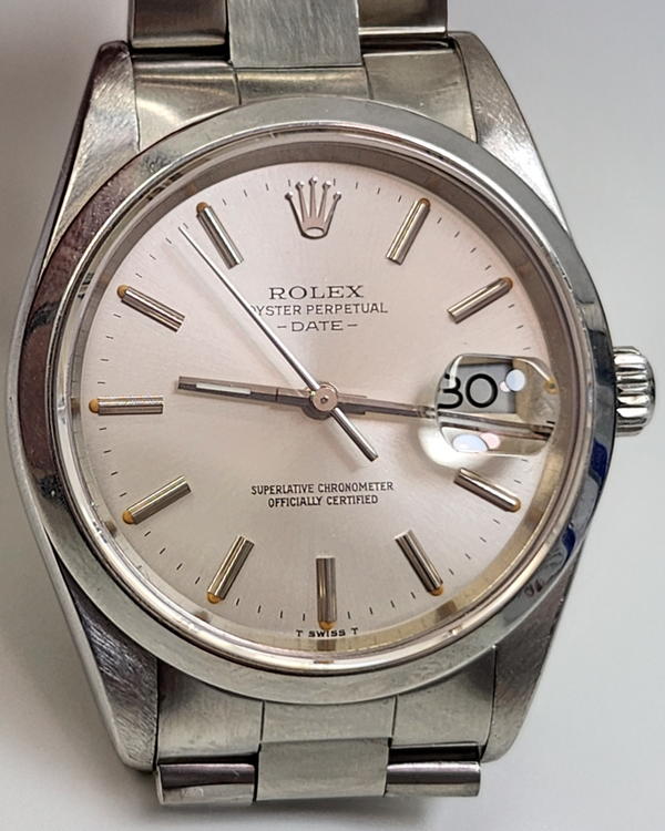 Rolex Oyster Perpetual Date 34MM Silver Dial Oyster Bracelet (15200)