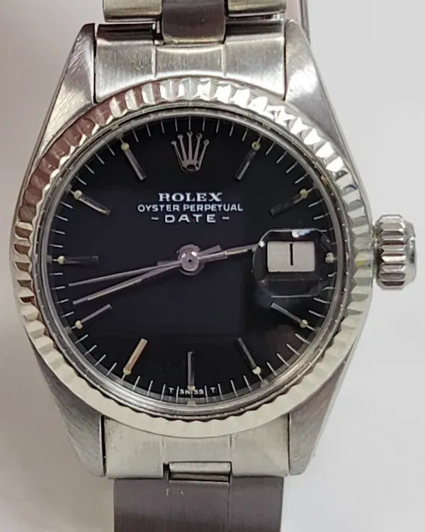 Rolex Lady-Datejust 26MM Black Dial Jubilee Bracelet (6917)