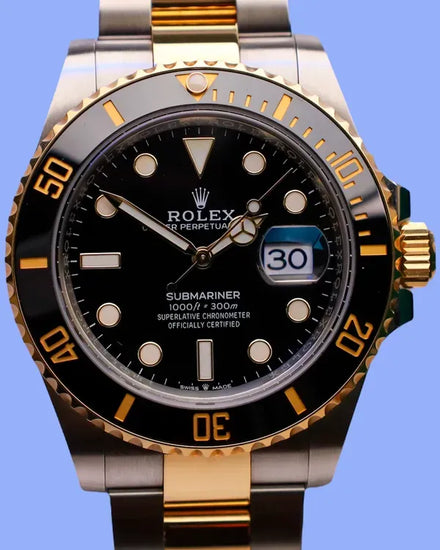 2022 Rolex Submariner Date 41MM Black Dial Two-Tone Oyster Bracelet (126613LN)