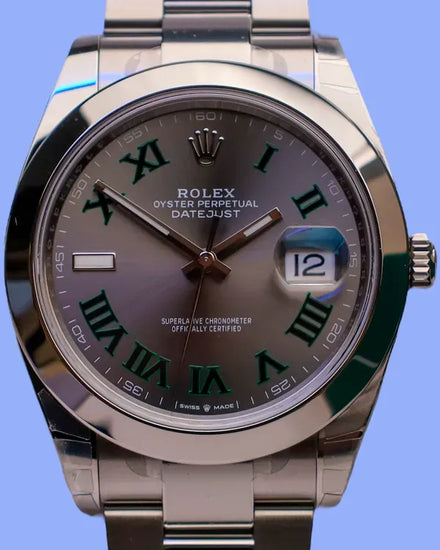 2025 Rolex Datejust "Wimbledon" 41MM Slate Dial Oyster Bracelet (126300)