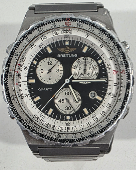 Breitling Navitimer Jupiter Pilot 41.5MM Quartz Black Dial Steel Bracelet (A59027)