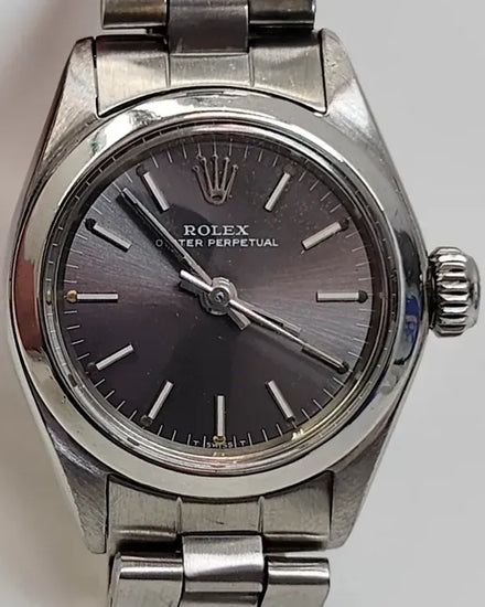 Rolex Oyster Perpetual 26MM Rhodium Dial Oyster Bracelet (6618)