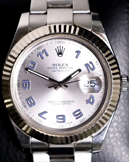 2015 Rolex Datejust II 41MM Silver Dial Oyster Bracelet (116334)