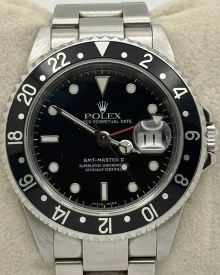 2006 (Z Serial) Rolex GMT-Master II 40MM Black Dial Oyster Bracelet (16710)