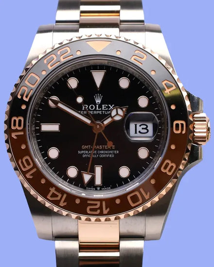 2024 Rolex GMT-Master II "Root Beer" 40MM Black Dial Two-Tone Oyster Bracelet (126711CHNR)
