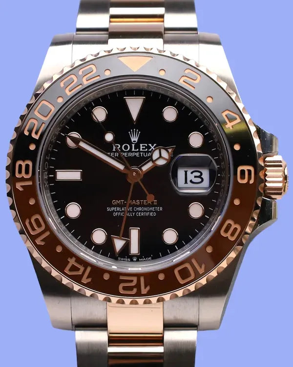 2024 Rolex GMT-Master II "Root Beer" 40MM Black Dial Two-Tone Oyster Bracelet (126711CHNR)