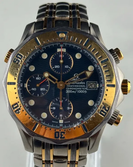 Omega Seamaster 42MM Blue Dial Two-Tone Bracelet (2296.80)