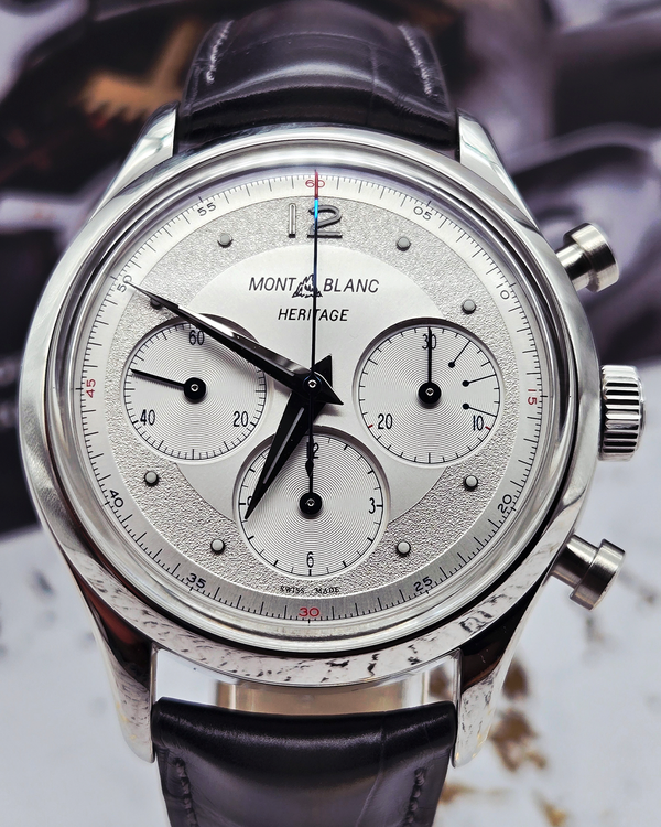 Montblanc Heritage Chronométrie 41MM Silver Dial Leather Strap (128670)