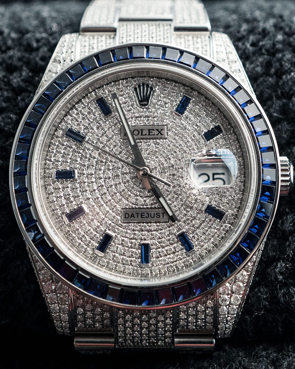 Rolex Datejust 41MM Aftermarket Diamond Dial Aftermarket Diamonds Oyster Bracelet (126300)
