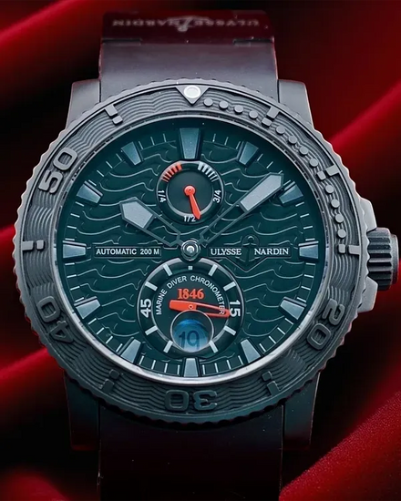 Ulysse Nardin Diver "Black Ocean" L.E. 43MM Black Dial Rubber Strap (263-38LE-3)