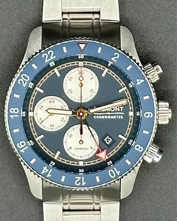 Bremont Supermarine 43MM Blue Dial Steel Bracelet (SMARINECHRONO-BL-B)