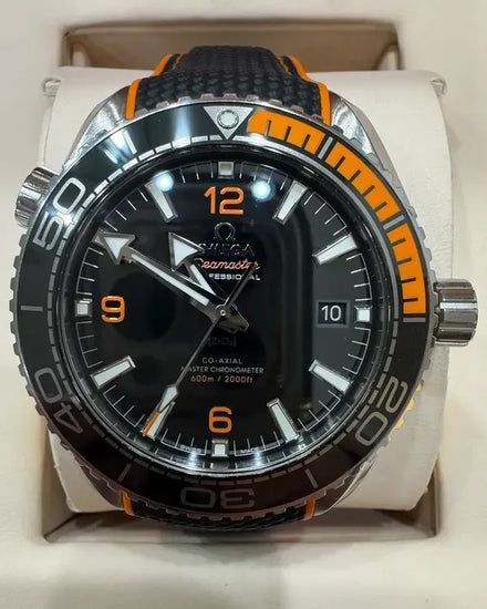 2021 Omega Seamaster Planet Ocean 600M 43.5MM Black Dial Rubber Strap (215.32.44.21.01.001)