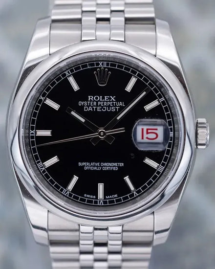 2019 Rolex Datejust 36MM Black Dial Oyster Bracelet (116200)