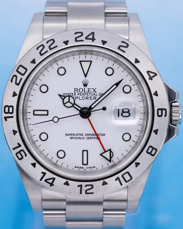2008 Rolex Explorer II "Polar" 40MM White Dial Oyster Bracelet (16570)