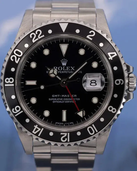 Rolex GMT-Master 40MM Black Dial Oyster Bracelet (16700)