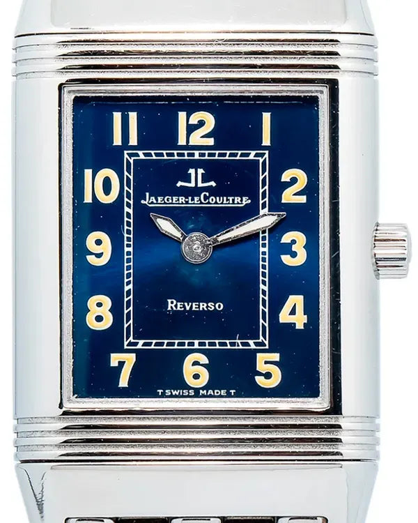 Jaeger-LeCoultre Reverso Lady 33MM Quartz Blue Dial Steel Bracelet (260.8.47)