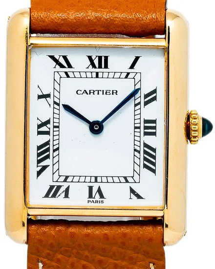 Cartier Tank Louis Cartier 24MM White Dial Leather Strap (78086)