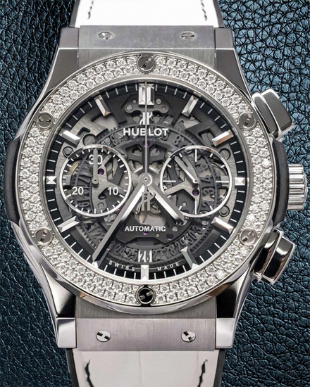 2020 Hublot Classic Fusion Aerofusion 45MM Skeleton Dial Leather Strap (525.NX.0170.LR.1104)