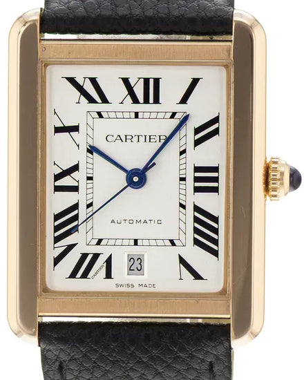 Cartier Tank Solo XL 31MM Silver Dial Leather Strap (W5200026)