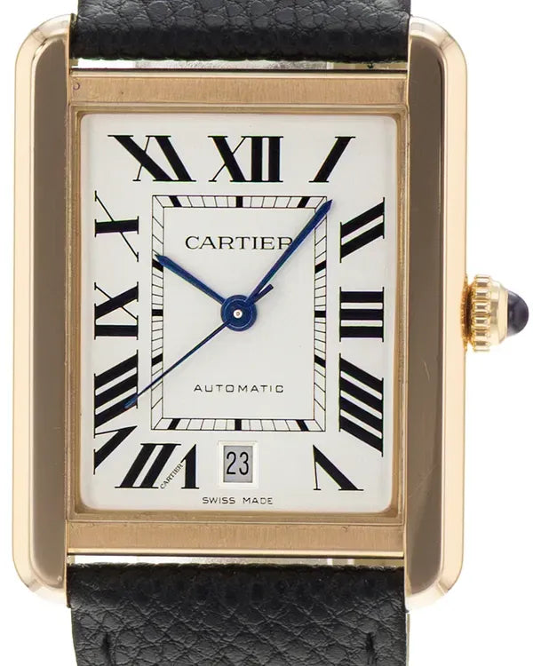 Cartier Tank Solo 31MM Silver Dial Leather Strap (W5200026)