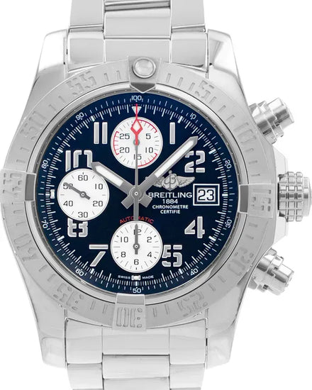 2019 Breitling Avenger II Chronograph 43MM Black Dial Steel Bracelet (A13381111B2A1)