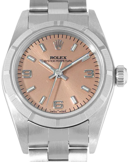2000 Rolex Oyster Perpetual 24MM Salmon Dial Oyster Bracelet (76030)