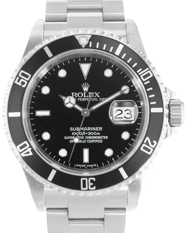 2007 Rolex Submariner Date 40MM Black Dial Oyster Bracelet (16610)