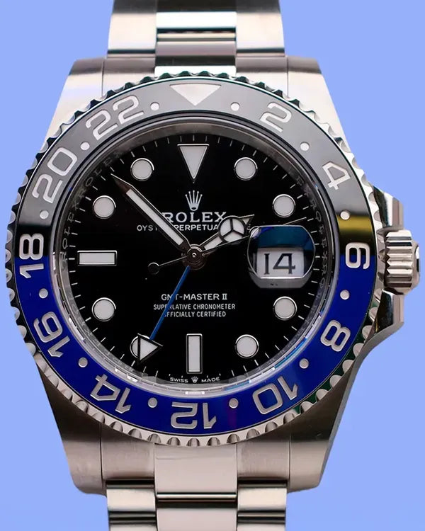 2025 Rolex GMT-Master II "Batman" 40MM Black Dial Oyster Bracelet (126710BLNR)