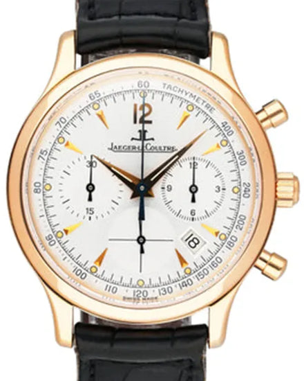 Jaeger-LeCoultre Master 34MM Quartz Silver Dial Leather Strap (145.2.31)