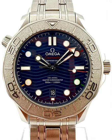 2022 Omega Seamaster Diver 300M "Beijing 2022" S.E. 42MM Blue Dial Steel Bracelet (522.30.42.20.03.001)