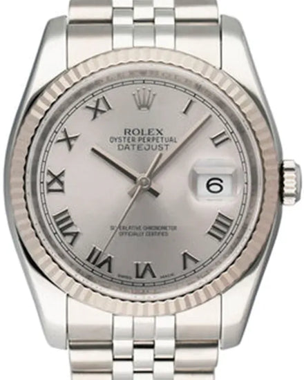 Rolex Datejust 36MM Silver Dial Super Jubilee Bracelet (116234)