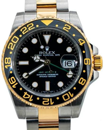 Rolex GMT-Master II 40MM Black Dial Two-Tone Oyster Bracelet (116713LN)