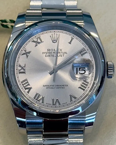 2017 Rolex Datejust 36MM Silver Dial Oyster Bracelet (116200)