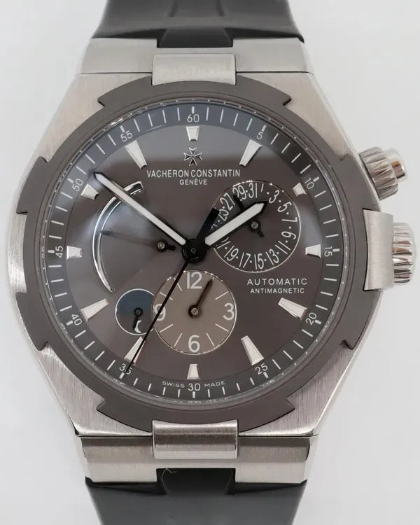 2014 Vacheron Constantin Overseas Dual Time 42MM Grey Dial Rubber Strap (47450/000W-9511)