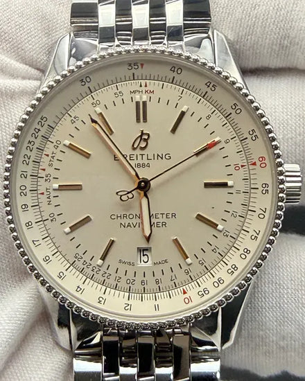 2020 Breitling Navitimer 41MM Silver Dial Steel Bracelet (A17326211G1A1)