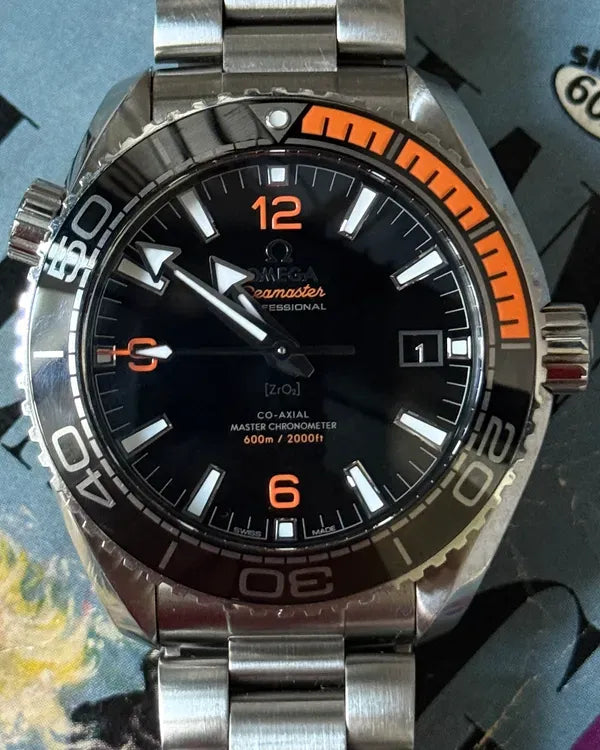 2017 Omega Seamaster Planet Ocean 600M 43.5MM Black Dial Steel Bracelet (215.30.44.21.01.002)