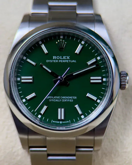 2022 Rolex Oyster Perpetual 36MM Green Dial Oyster Bracelet (126000)