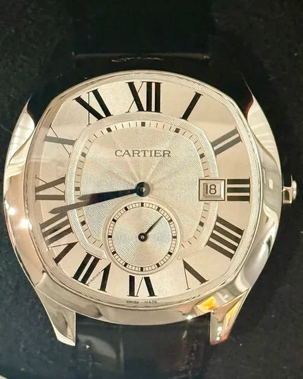 No Reserve - 2022 Cartier Drive De Cartier 41MM Silver Dial Leather Strap (WSNM0015)