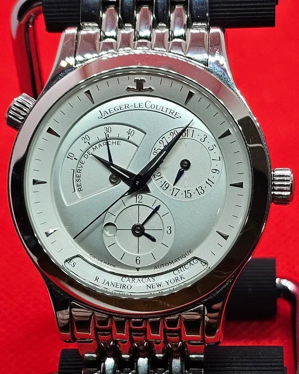Jaeger-LeCoultre Master Geographic 38MM Silver Dial Steel Bracelet (142.8.92)