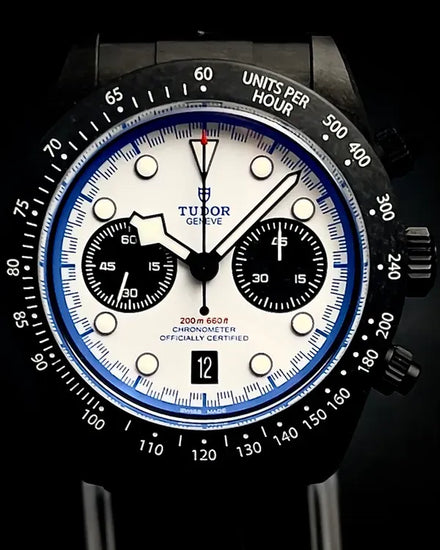 2025 Tudor Black Bay Chrono "Carbon 25" 42MM White Dial Rubber Strap (79377KN)