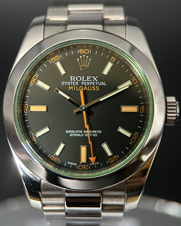 2011 Rolex Milgauss 40MM Black Dial Oyster Bracelet (116400GV)