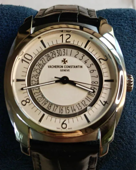 2017 Vacheron Constantin Quai De I'lle 41MM Silver Dial Aftermarket Leather Strap (4500S/000A)