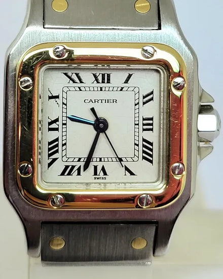 Cartier Santos Galbée 24MM Quartz Silver Dial Two-Tone Bracelet (W20012C4)