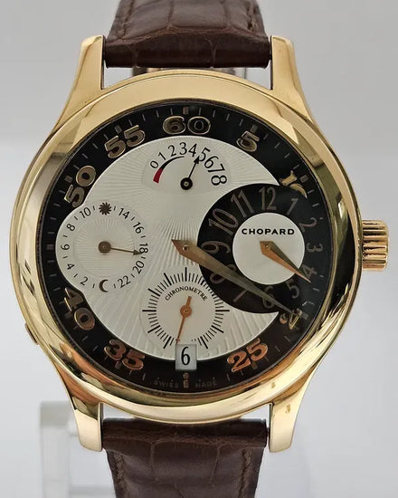 Chopard L.U.C. Quattro Regulator L.E. 39MM Silver Dial Leather Strap (16/1874)