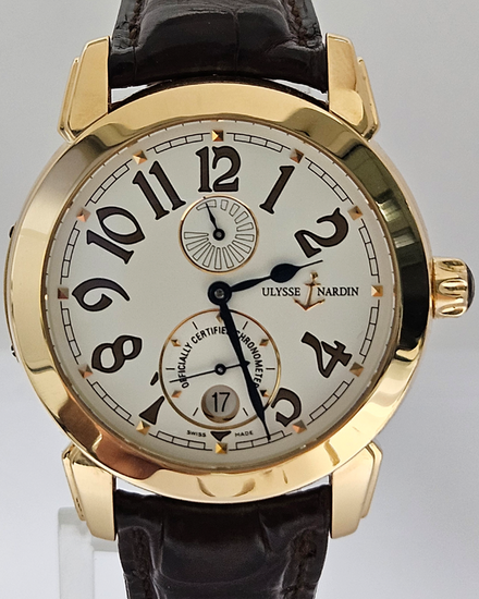 Ulysse Nardin Classico 40MM White Dial Leather Strap (276-88)